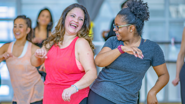 Women in fitness class